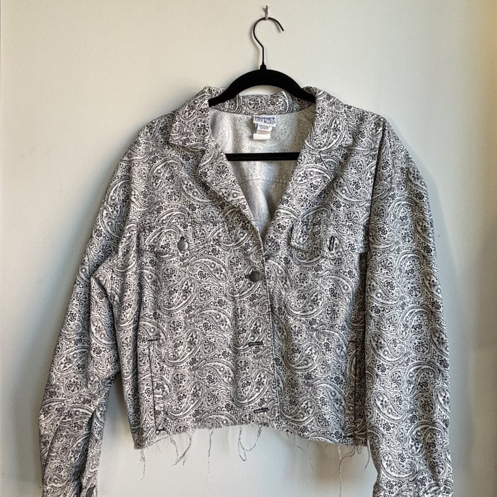 City Blues By Koret Paisley Floral Jacket - L